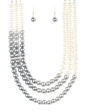 Load image into Gallery viewer, &quot;Times Square Starlet&quot; White Necklace and Earrings
