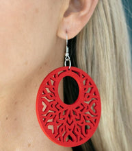 Load image into Gallery viewer, &quot;Tropical Reef&quot; Red Earrings
