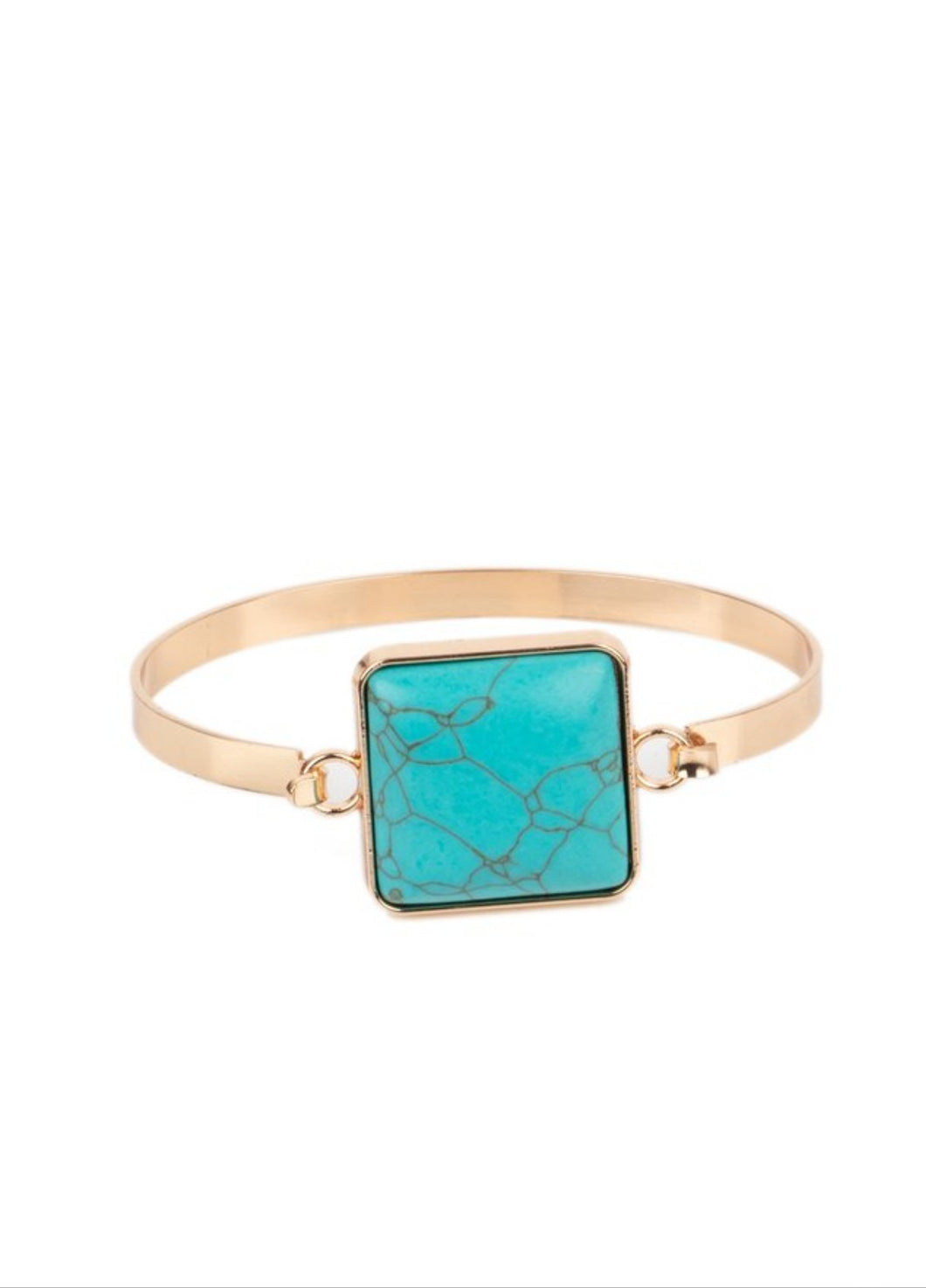 Turning a CORNERSTONE Turquoise and Gold Bracelet