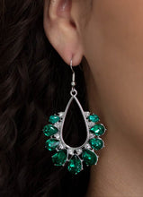 Load image into Gallery viewer, Two Can Play That Game Green Bling Earrings
