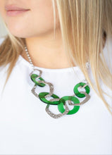 Load image into Gallery viewer, Urban Circus Green Necklace and Earrings
