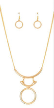 Load image into Gallery viewer, Walk Like An Egyptian Gold Necklace and Earrings
