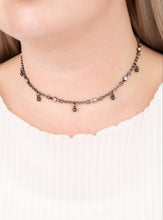 Load image into Gallery viewer, What A Stunner Black Choker Necklace and Earrings

