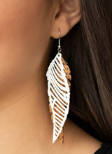 Load image into Gallery viewer, WINGING Off The Hook White Earrings
