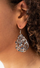 Load image into Gallery viewer, Winter Garden Blue Earrings
