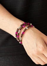 Load image into Gallery viewer, Woodsy Walkabout Pink Bracelet
